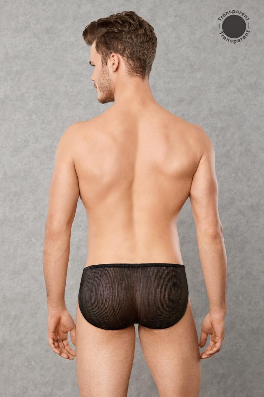 Tanga Negra Transparente Hombre Talla L- Tu Erótica