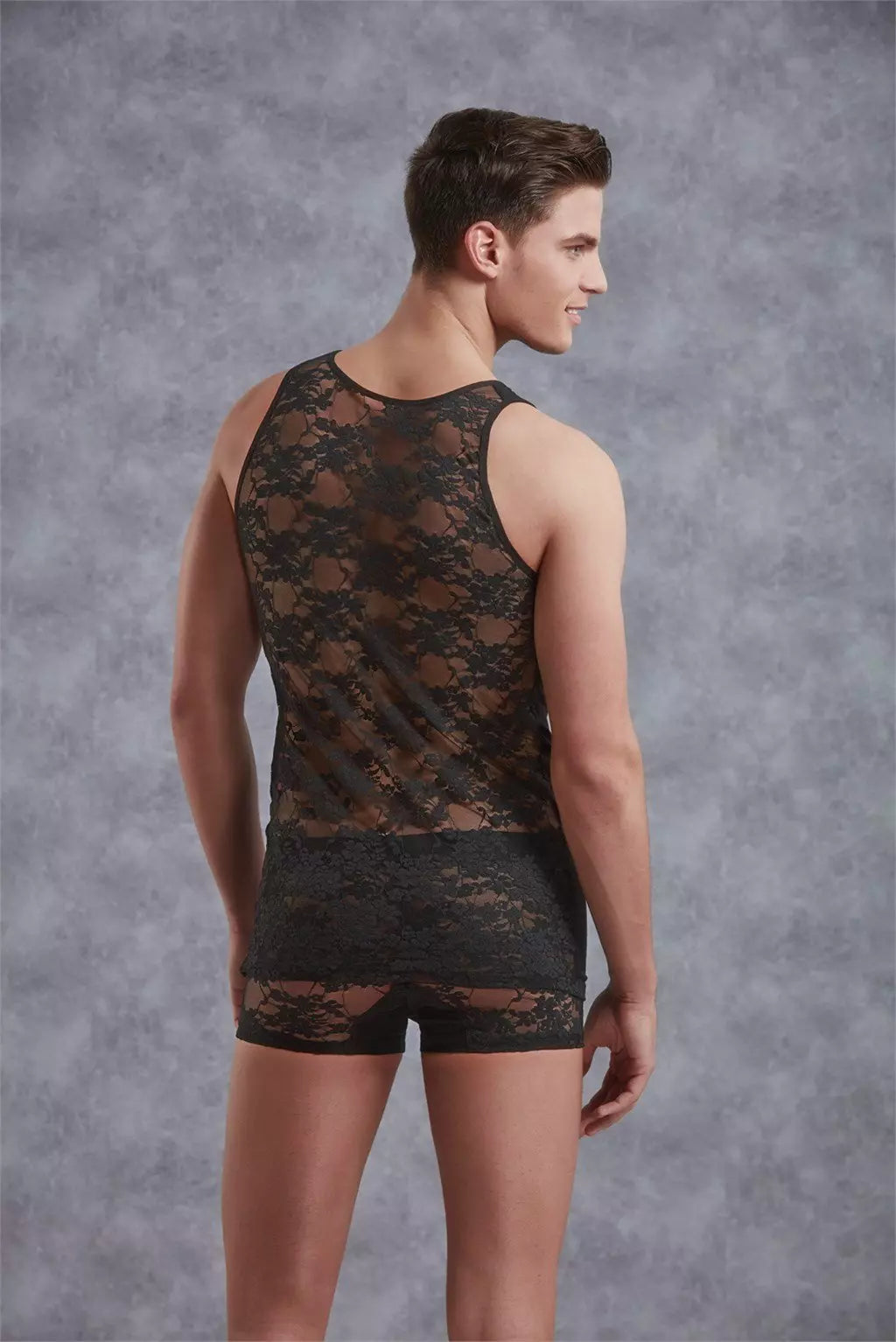 Camiseta con Encaje para Hombre- Tu Erótica