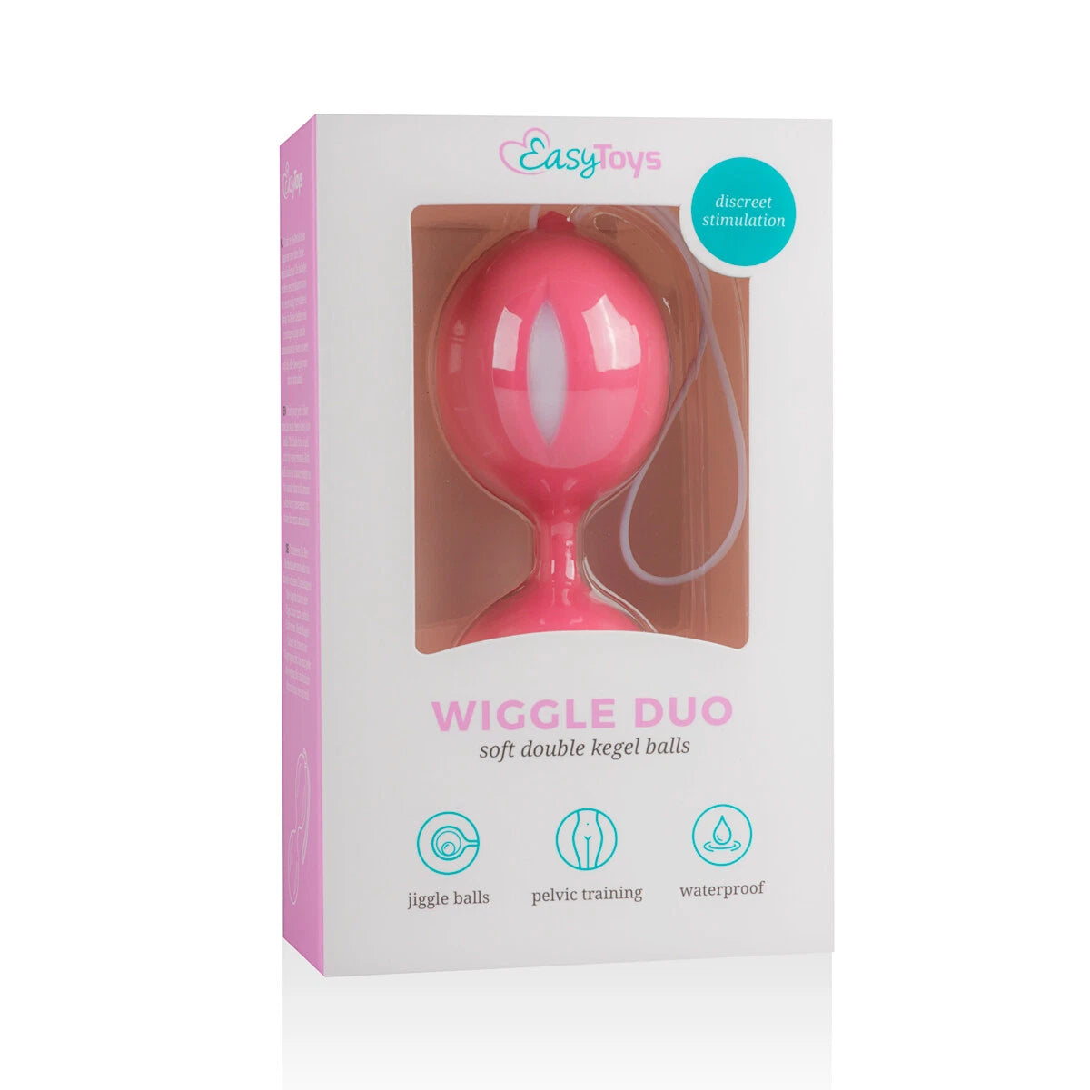 Bolas Kegel Suelo Pélvico Wiggle Doble Rosadas Silicona-Tu Erótica
