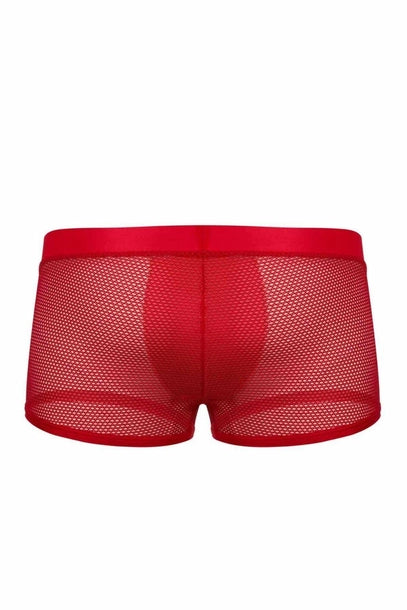 Bóxer corto rojo malla Talla S - Tu Erótica