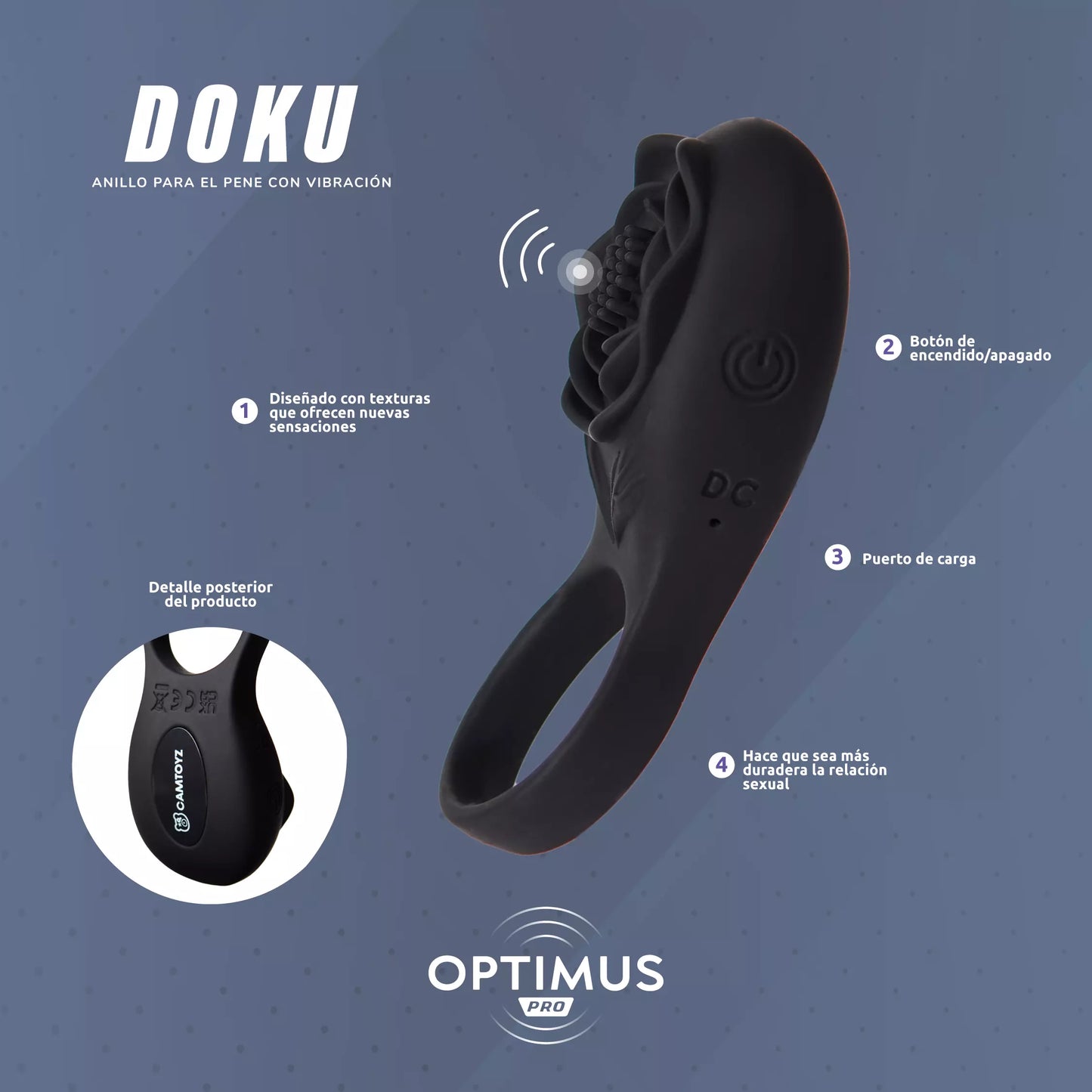 Anillo Vibrador Doku Optimus Pro 