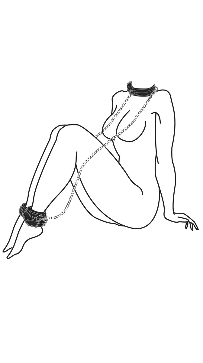 collar bdsm sintetico