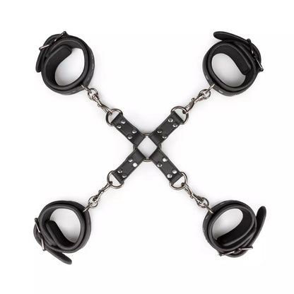 Esposas Cuffs & Hogtie Set Easy Toys Negra-Tu erótica