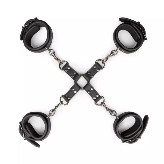 Esposas Cuffs & Hogtie Set Easy Toys Negra-Tu erótica