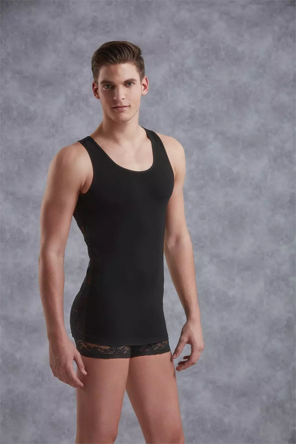 Camiseta con Encaje para Hombre- Tu Erótica