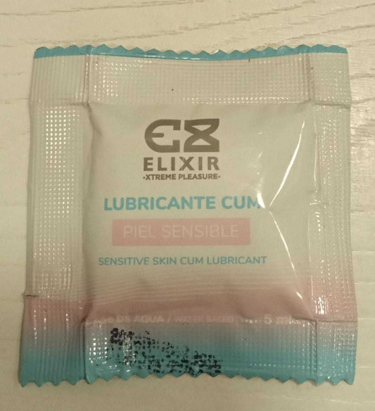 Lubricante Neutro Cum Piel Sensible Elixir 5ml- Tu Erotica
