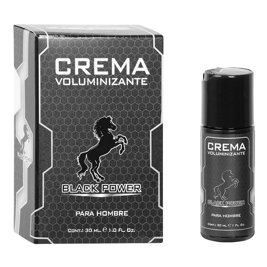 Crema Voluminizante Black Power para hombre El Secreto Sensorial para la Confianza Íntima