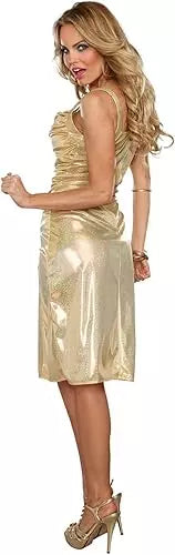 Disfraz Disco Inferno Dorado- Disfraz Disco