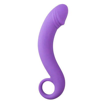 Dildo en Silicona con Aro de Sujeción Morado- Tu Erótica