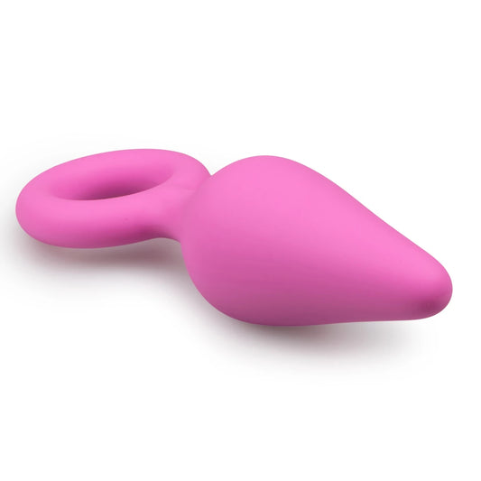 Plug Anal Rosado Silicona Talla M- Tu Erótica