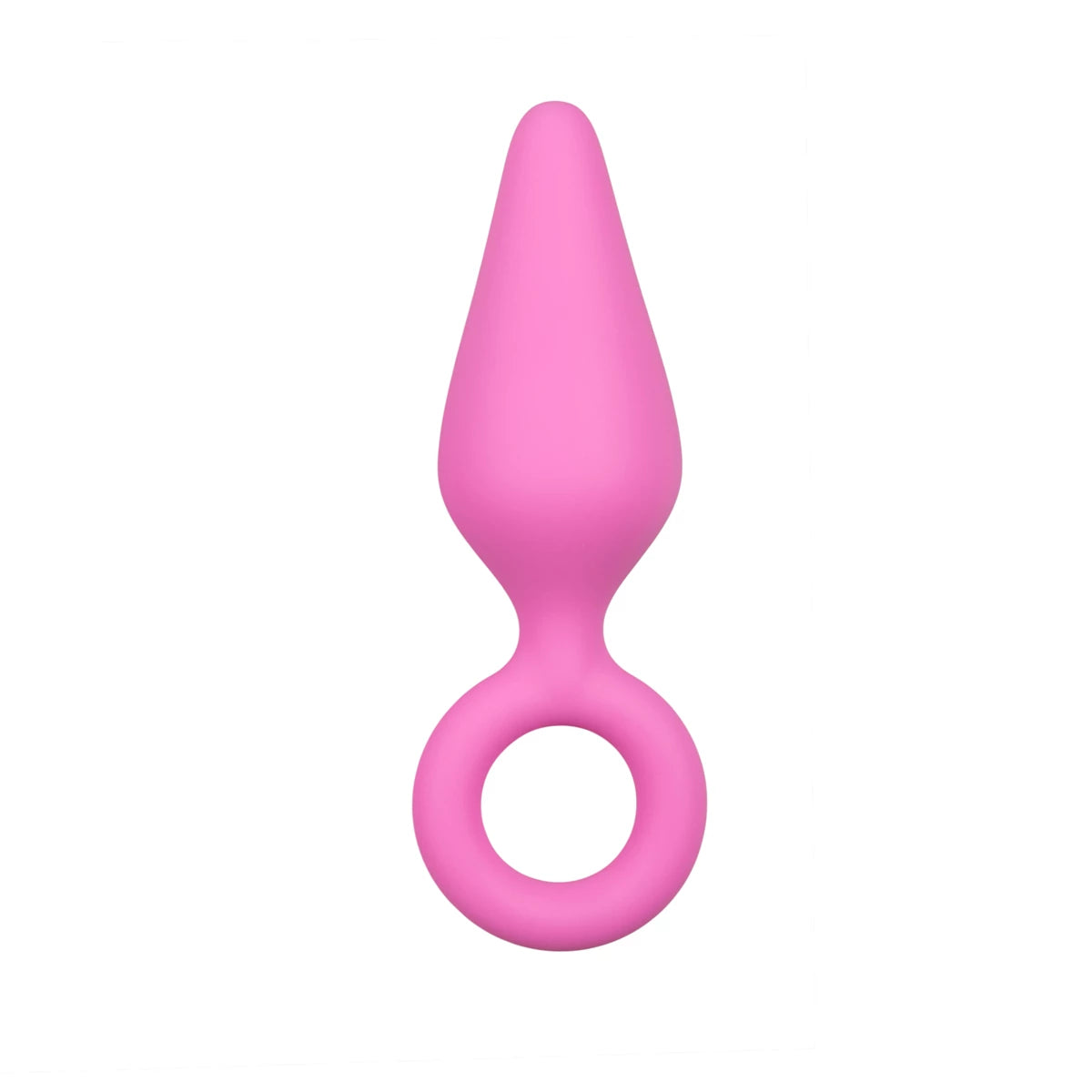 Plug Anal Rosado Silicona Talla M- Tu Erótica