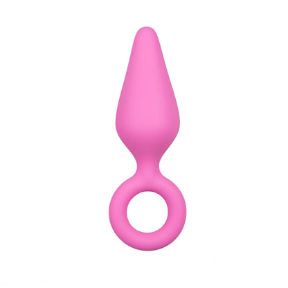 Plug Anal Rosado Silicona Talla M- Tu Erótica