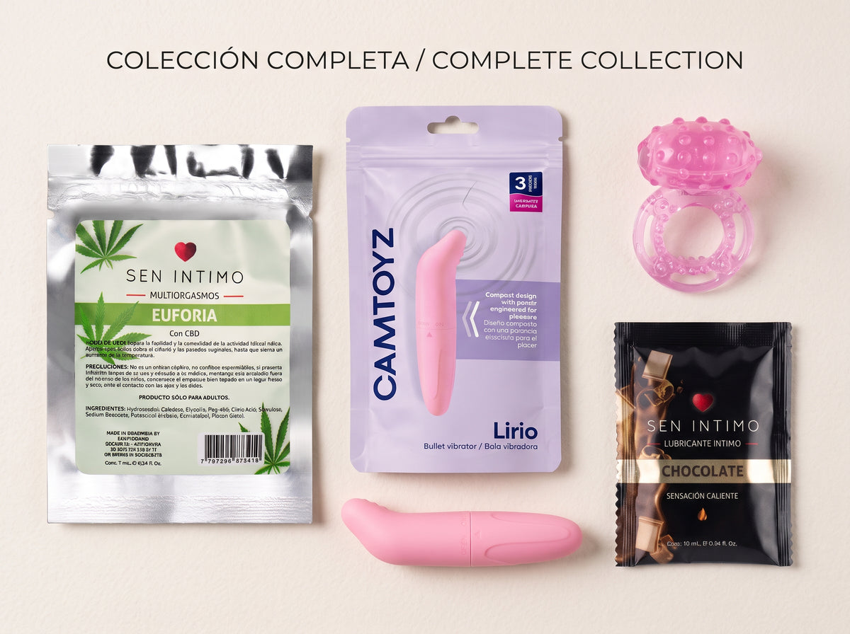 Kit Estimulante Lirio con Gel CBD Euforia y Lubricante Térmico Chocolate 💖🔥