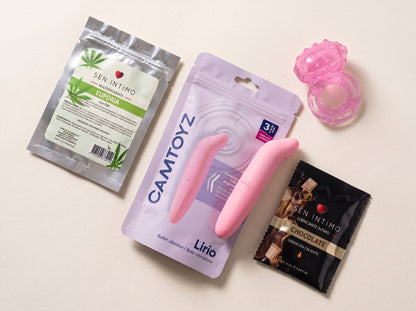 Kit Estimulante Lirio con Gel CBD Euforia y Lubricante Térmico Chocolate 💖🔥