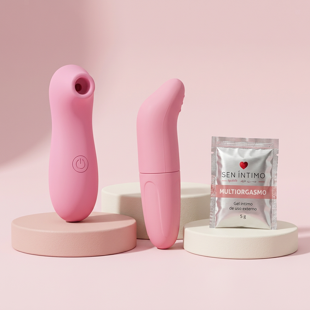 Combo de Placer Íntimo – Bala Vibradora Lirio + Succionador Flirty Oh!lala + Gel Multiorgasmo