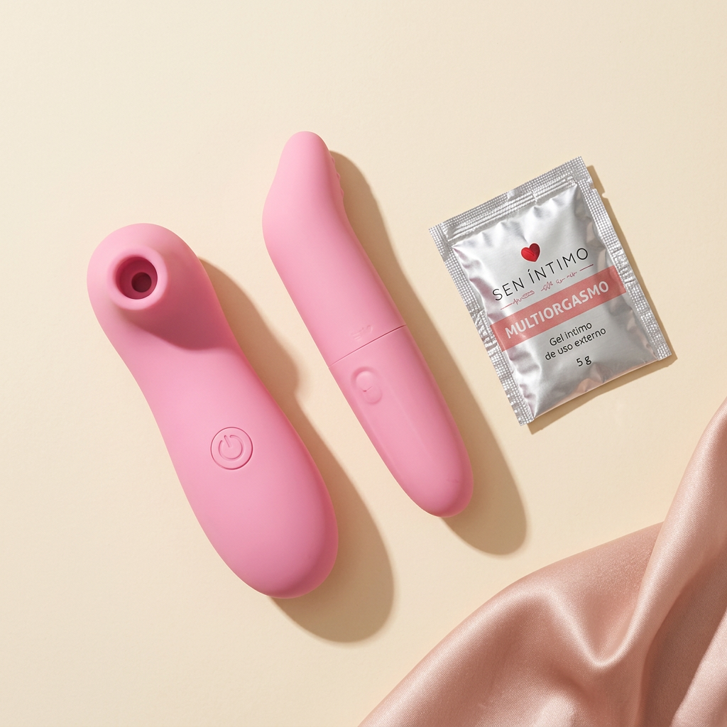 Combo de Placer Íntimo – Bala Vibradora Lirio + Succionador Flirty Oh!lala + Gel Multiorgasmo