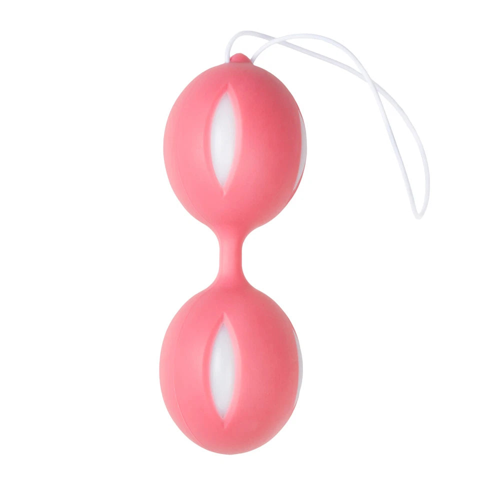 Bolas Kegel Suelo Pélvico Wiggle Doble Rosadas Silicona-Tu Erótica