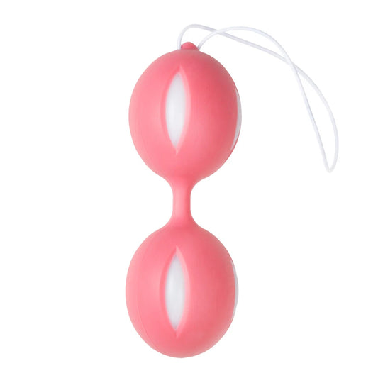 Bolas Kegel Suelo Pélvico Wiggle Doble Rosadas Silicona-Tu Erótica