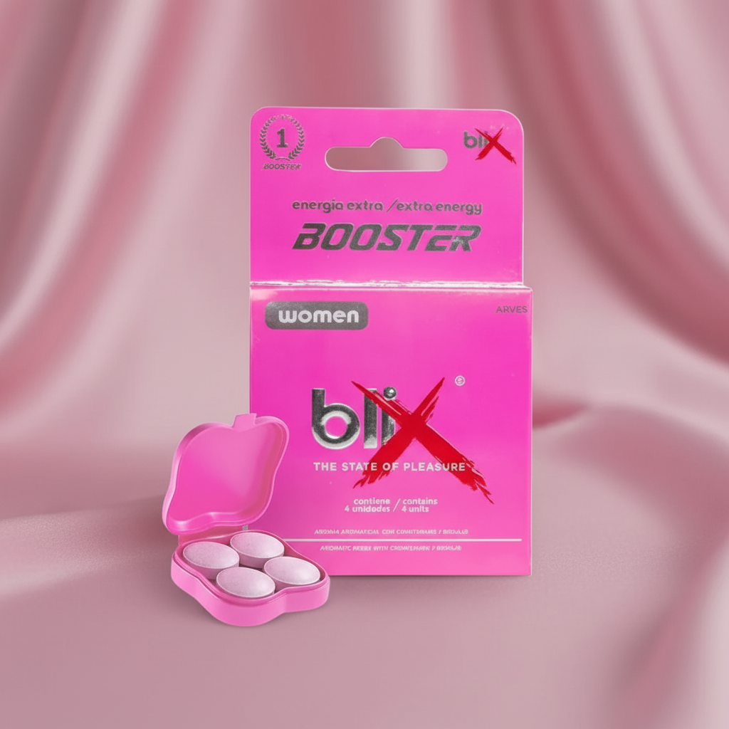 Blix Booster femenino energía libido rosa, boutique sensual TuErótica Bogotá