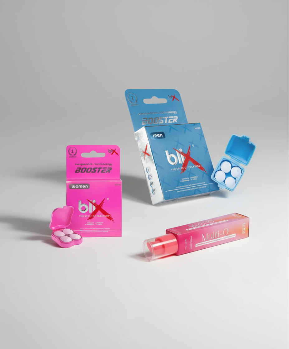 Kit Pasión Completa Elixir Blix Booster natural, boutique sensual TuErótica envío discreto Bogotá