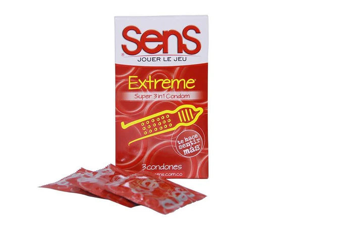 *Condones Sens Extreme Textura Dual x3 Unidades