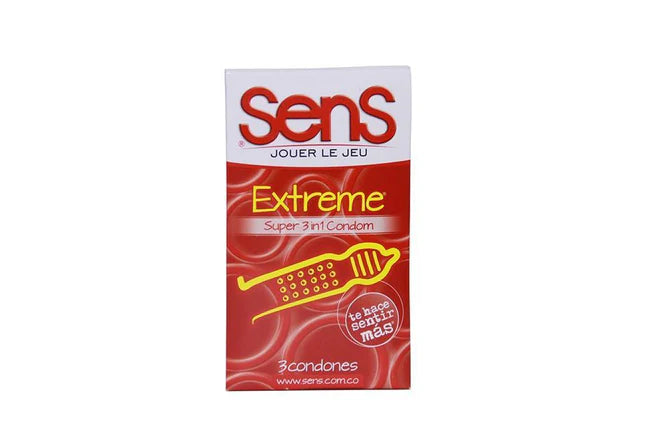 *Condones Sens Extreme Textura Dual x3 Unidades