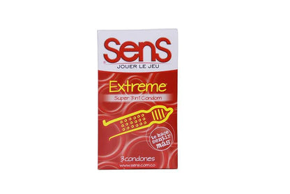 *Condones Sens Extreme Textura Dual x3 Unidades