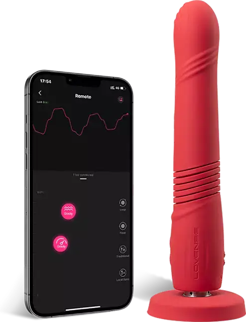 Lovense Gravity: Vibrador de Empuje Automático, Penetración Realista y Control Íntimo Global.